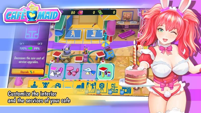 cafe maid mod apk