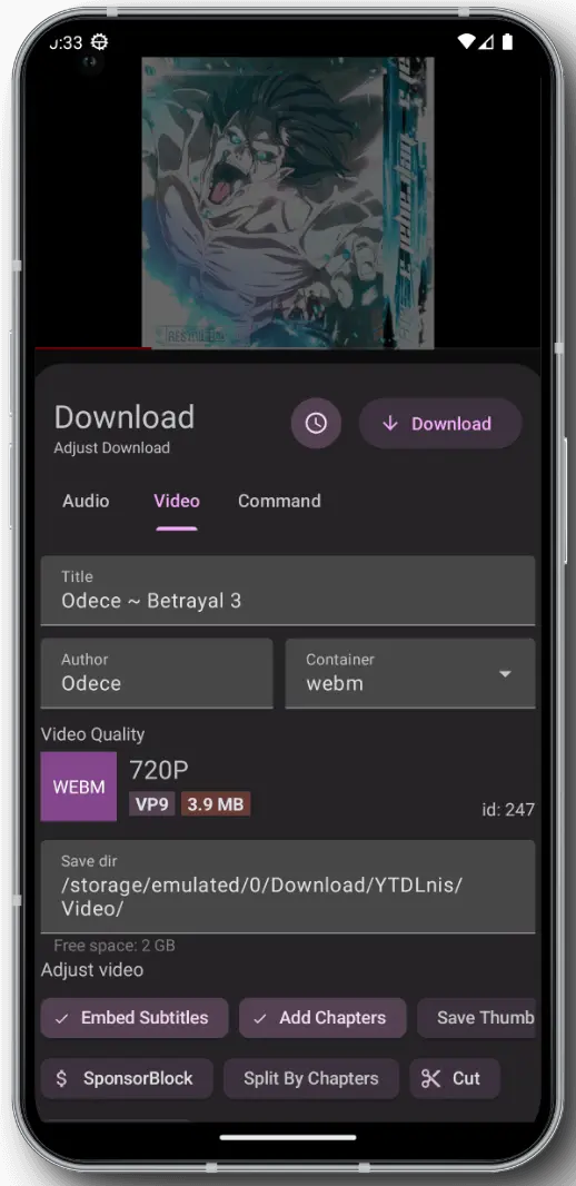 YTDLnis Downloader screenshot 1
